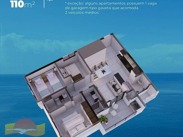 #1497A - Apartamento para Venda em Guaratuba - PR